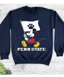 Penn State Disney Mickey Mouse Flag Tee - Vintage Shirts