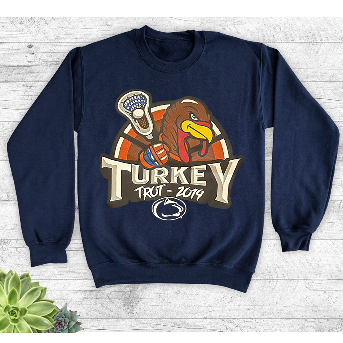 Penn State Men's Lacrosse Team Issued Thanksgiving Football Game Tee - Sport Shirts for Men