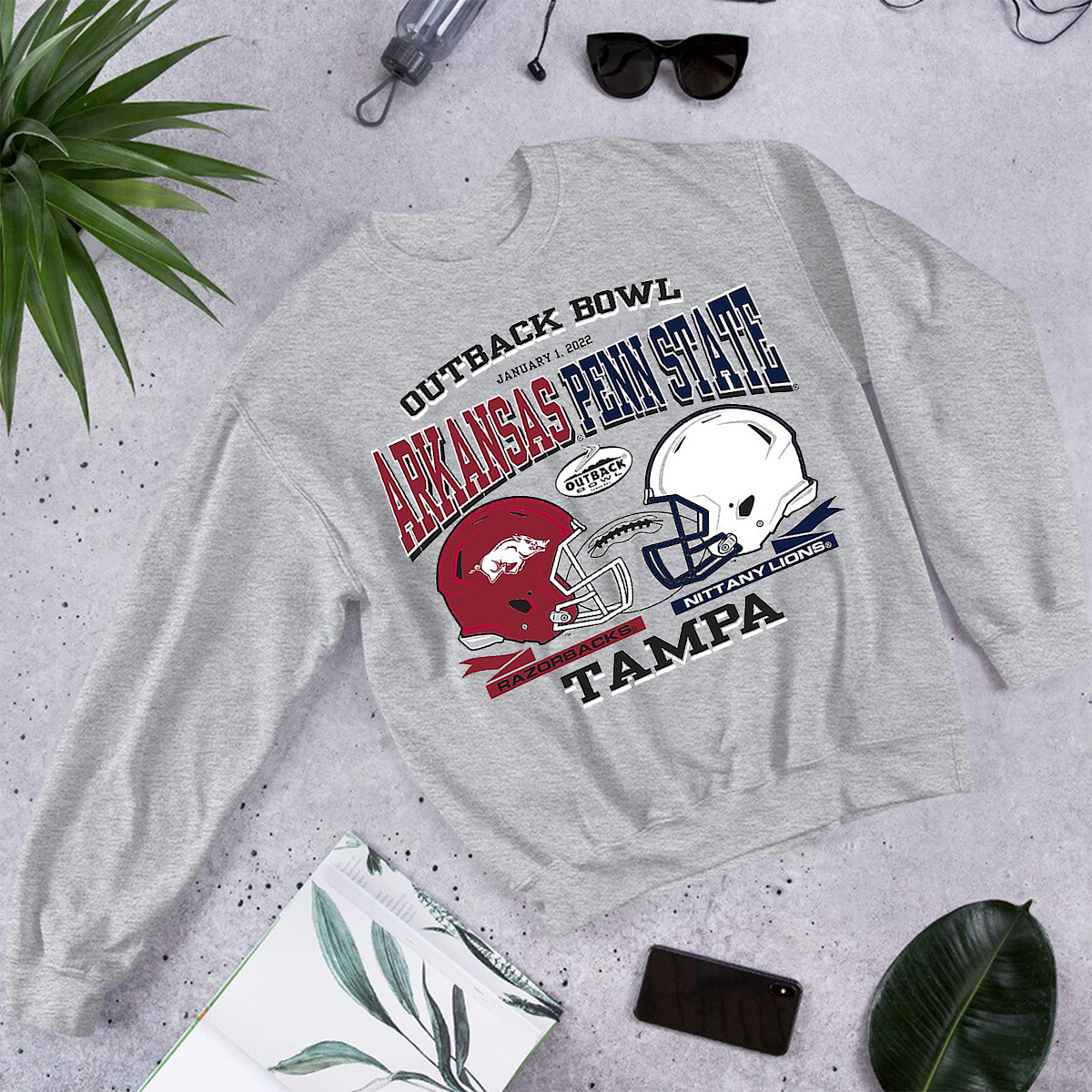 Penn State Nittany Lions 2021 Outback Bowl Dueling Tee - Vintage Shirts