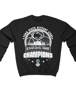Penn State Nittany Lions 2022-2023 Big Ten Men's Basketball Tournament Champions Tee - Sport Shirts for Men