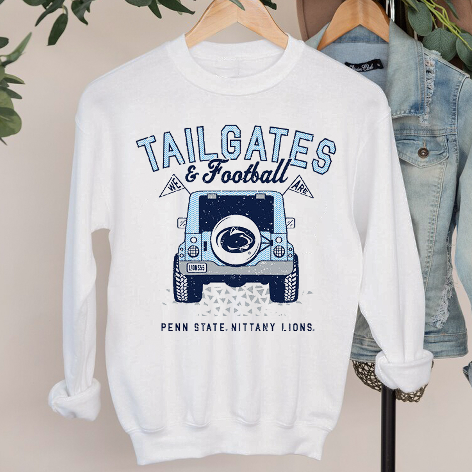 Penn State Tailgates & Football Jeep Tee - Sport Shirts Unisex