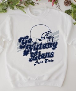 Penn State White Football Bubble Script Tee - Sport Shirts for Women