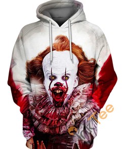 Pennywise Bloody Mouth All Over Print 3D Hoodie