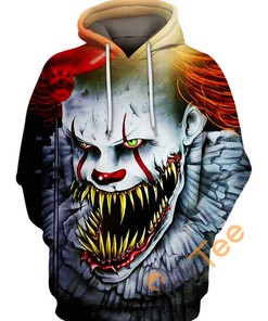 Pennywise Mouth All Over Print 3D Hoodie For Horror Fans