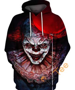 Pennywise The Clown All Over Print 3D Hoodie For Scary Movie Fans