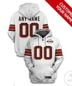 Personalized 1946 Nfl Championship All Over Print 3D Zip Up Hoodie With Custom Name And Number