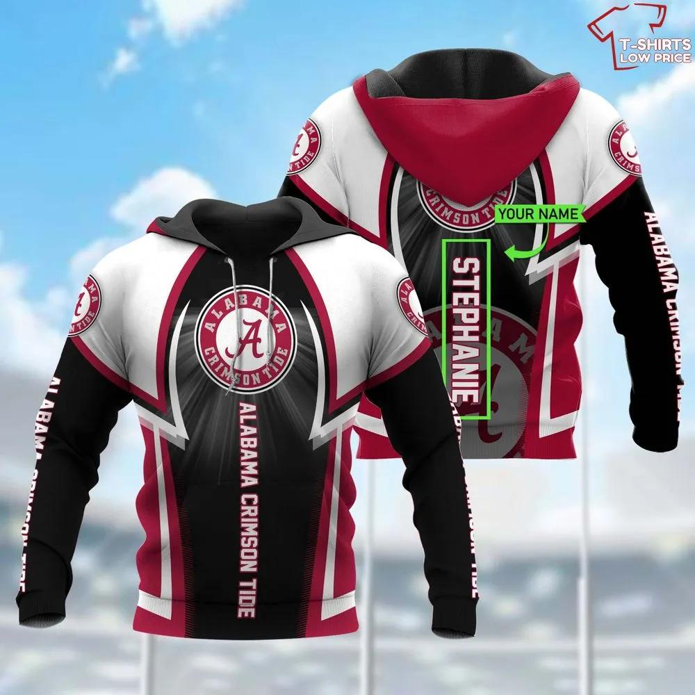 Personalized Alabama Crimson 3D Hoodie