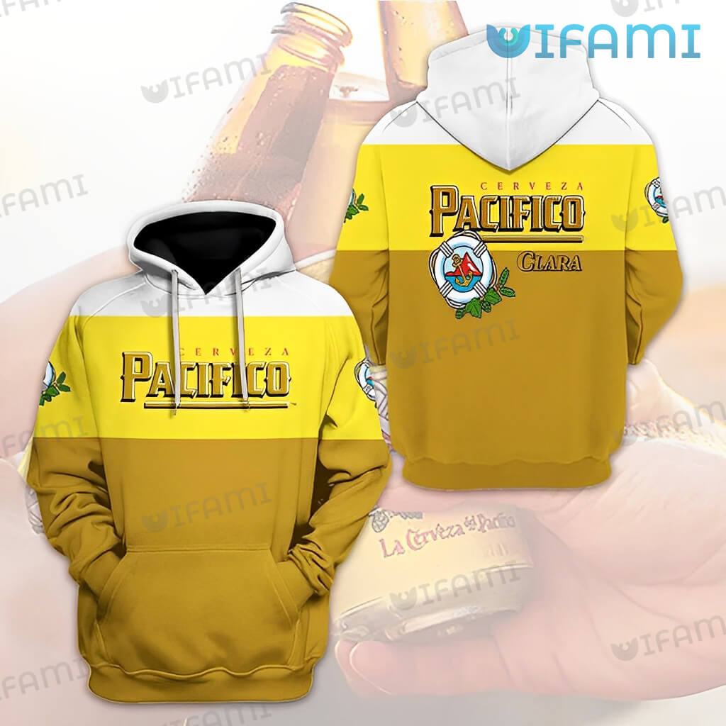 Personalized All Over Print 3D Hoodie With Pacifico Beer Anchor Logo Design