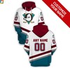 Personalized Anaheim Ducks Nhl All Over Print 3D Zip Up Hoodie With Custom Name And Number