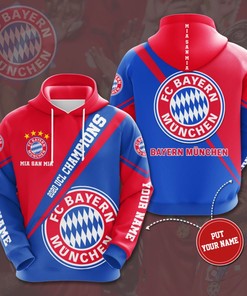 Personalized Bayern Mu?Nchen Custom All Over Print 3D Hoodie For Soccer Fans