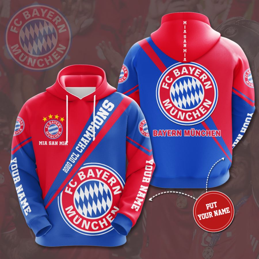 Personalized Bayern Mu?Nchen Custom All Over Print 3D Hoodie For Soccer Fans