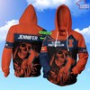 Personalized Blue Skull 3D Hoodie For Illinois Fighting Illini Fans