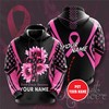 Personalized Breast Cancer Awareness Custom All Over Print 3D Hoodie For Charity