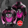 Personalized Breast Cancer Awareness Custom Sport All Over Print 3D Hoodie For Charity