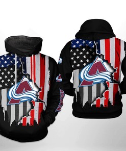 Personalized Colorado Avalanche Us Flag Team 3D All Over Print Zip Up Hoodie - Perfect Present For Fans