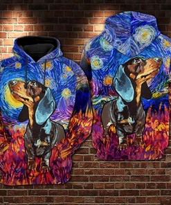 Personalized Dachshund Nfl Football All Over Print 3D Zip Up Hoodie 