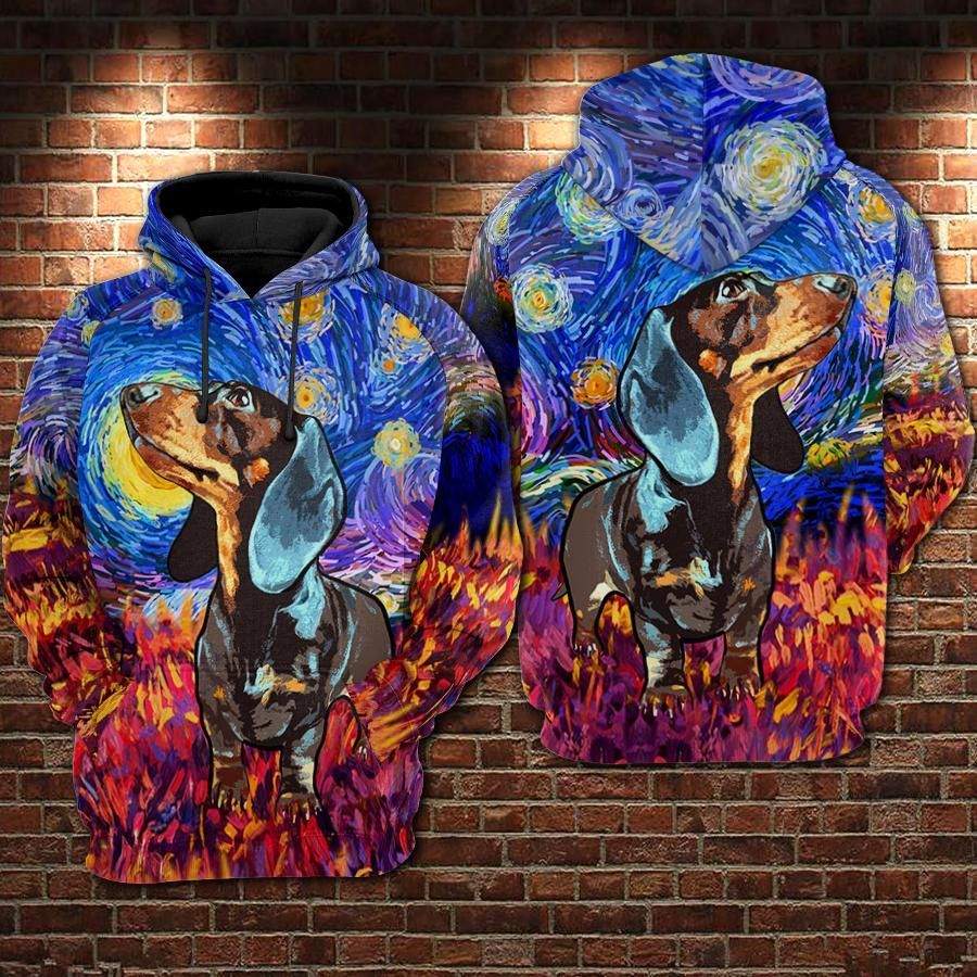 Personalized Dachshund Nfl Football All Over Print 3D Zip Up Hoodie