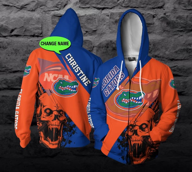 Personalized Dug Men'S All Over Print Florida Gators Ncaa 3D Zip Hoodie Gift