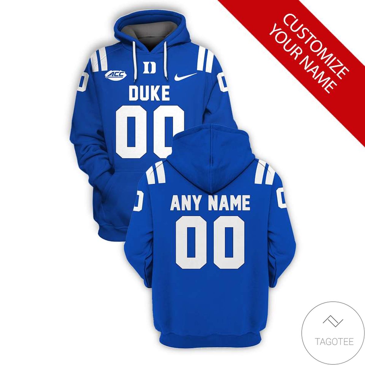 Personalized Duke Blue Devils Branded Unisex All Over Print 3D Hoodie