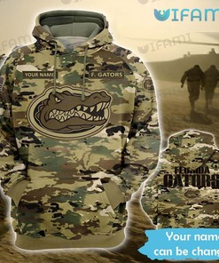 Personalized Florida Gators Camo Classic Logo All Over Print 3D Hoodie
