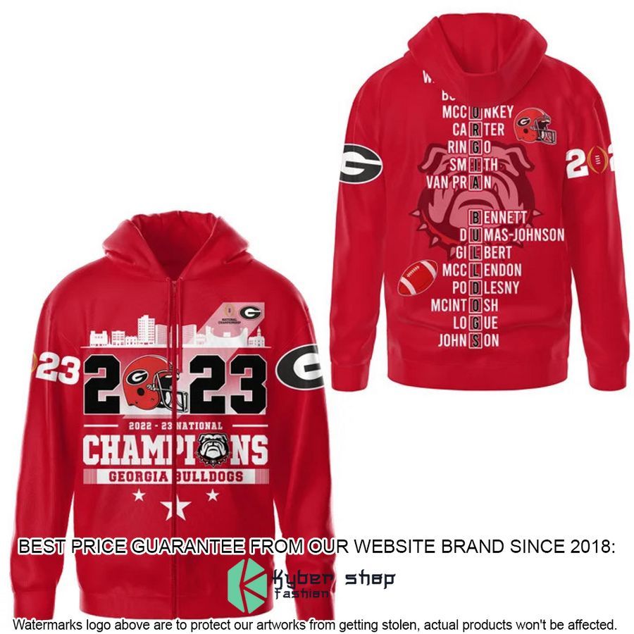 Personalized Georgia Bulldogs 2023 National Champions 3D Hoodie,
