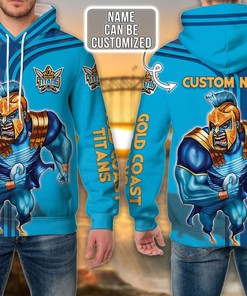 Personalized Gold Coast Titans Nrl Custom All Over Print Hoodie
