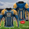 Personalized Gold Coast Titans Nrl Custom Name All Over Print Zip Hoodie Option 
