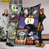 Personalized Halloween Blanket - Jack Skellington Nightmare Before Christmas Bedding
