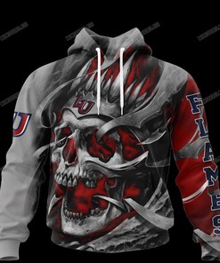 Personalized Liberty Flames Custom Skull Jersey 3D Hoodie, Full Size