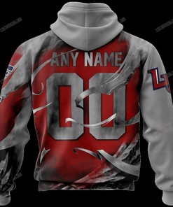 Personalized Liberty Flames Custom Skull Jersey 3D Hoodie, Full Size