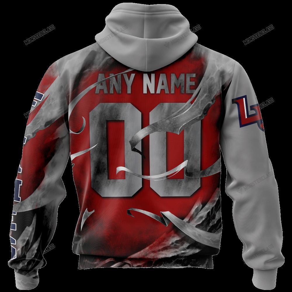 Personalized Liberty Flames Custom Skull Jersey 3D Hoodie, Full Size
