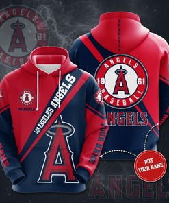 Personalized Los Angeles Angels Custom Hoodie 3D - Custom 3D Hoodies For Men And Women