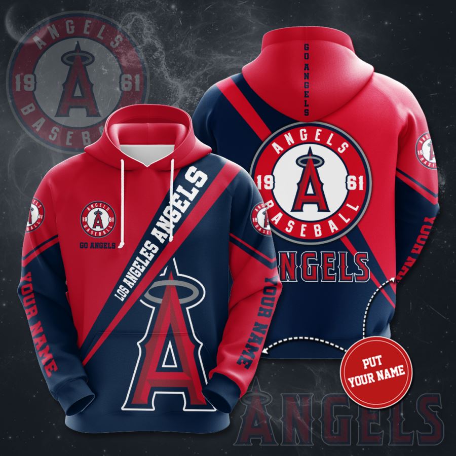 Personalized Los Angeles Angels Custom Hoodie 3D - Custom 3D Hoodies For Men And Women