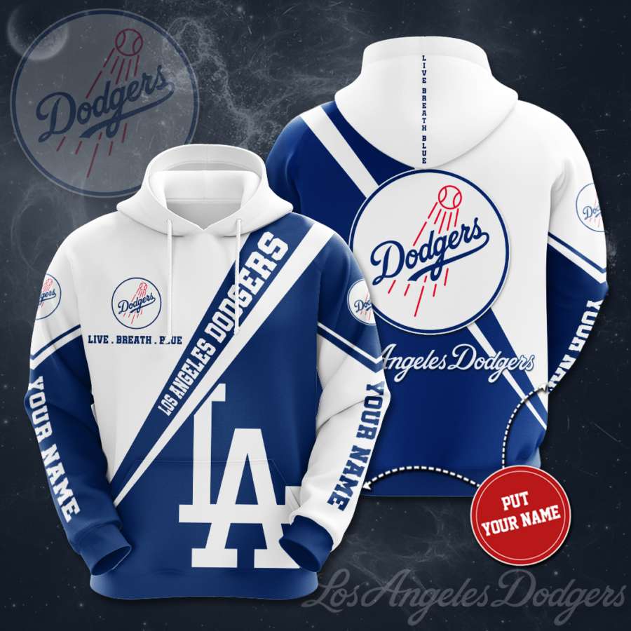 Personalized Los Angeles Dodgers Custom Hoodie 3D - Custom 3D Hoodies For Men And Women