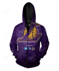 Personalized Los Angeles Lakers Nfl 3D All Over Print Zip Up Hoodie Option - Custom All Over Print Hoodie