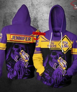 Personalized Lsu Tigers 3D Hoodie All Over Print - Full Size Available