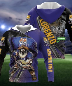 Personalized Lsu Tigers 3D Zip-Up Hoodie - Perfect Gift For Ncaa Fans