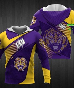 Personalized Lsu Tigers All Over Print 3D Zip-Up Hoodie - Perfect Gift For Ncaa Fans