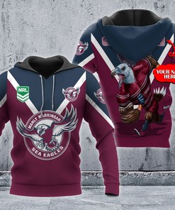 Personalized Manly Warringah Sea Eagles Nrl 3D All Over Print Hoodie - Perfect Gift For Fans