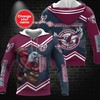Personalized Manly Warringah Sea Eagles Nrl Mascot Tgiac 3D All Over Print Zip Up Hoodie - Perfect Gift For Fans