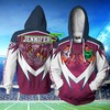 Personalized Manly Warringah Sea Eagles Nrl T-Shirt Sweater 3D All Over Print Zip Up Hoodie - Perfect Gift For Fans