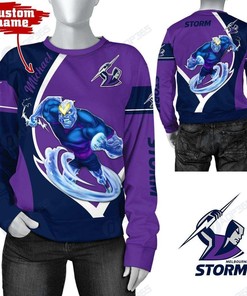 Personalized Melbourne Storm Mascot Custom All Over Print 3D Hoodie - Perfect Gift For Fans
