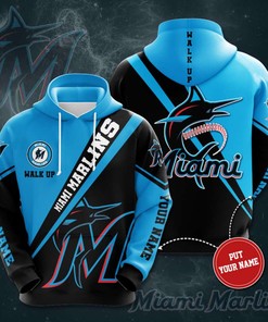 Personalized Miami Marlins Custom All Over Print 3D Hoodie