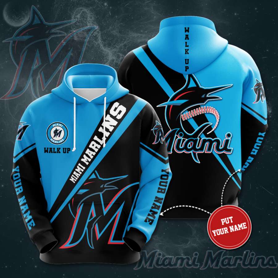 Personalized Miami Marlins Custom All Over Print 3D Hoodie