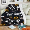 Personalized Name Jack Skellington Halloween Blanket - The Nightmare Before Christmas Gift