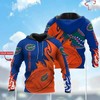 Personalized Ncaa Florida Gators Blue Orange All Over Print 3D Hoodie With Customization Options