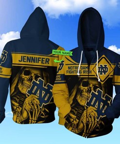 Personalized Notre Dame Fighting Irish 3D All Over Print Hoodie - Great Gift Idea