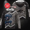 Personalized Penrith Panthers Nrl Custom All Over Print 3D Hoodie With Mascot And Custom Name
