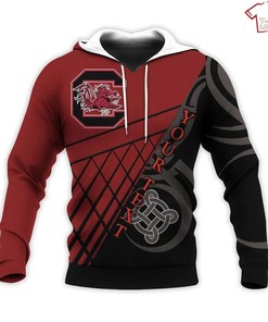 Personalized South Carolina Gamecocks Celtic Knot 3D All Over Print Hoodie - Show Your Personal Style