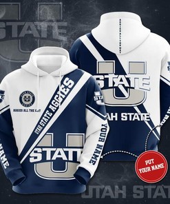 Personalized Utah State Aggies Custom All Over Print 3D Sports Hoodie